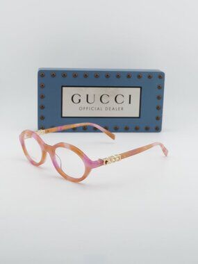 Gucci GG2153O 004 Oval Women Eyeglasses 51mm - Pink / Orange